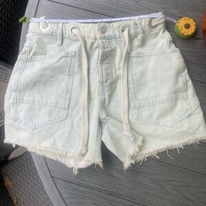 We The Free Light Blue Jean Shorts